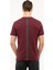 Erkek Bordo Slim Fit Bisiklet Yaka Basic Tişört 50217123-VR014 3