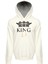 Beyaz King Kapüşonlu Erkek Sweatshirt 2