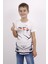 Erkek Çocuk Off Gofre Baskılı T-Shirt 1