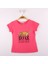 Kız Çocuk Leopar Baskılı Pullu T-Shirt 1