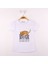 Kız Çocuk Leopar Baskılı Pullu T-Shirt 1