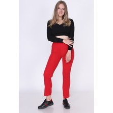 Miss Lusi 9380793 Fitilli Beli Lastikli Uzun Pantolon