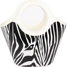 Qutu Bag White Zebra El Çantası