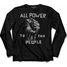 Kendim Seçtim All Power To The People Insanin Gücü John Uzun Kollu Tişört