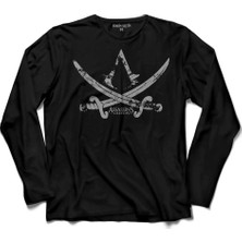 Kendim Seçtim Assassins Assassin'S Creed 4 5 Iv Black Flag Uzun Kollu Tişört
