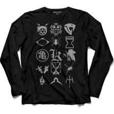 Kendim Seçtim Çizgi Film Fooly Cooly Flcl Anime Cartoon Kedi 1 Uzun Kollu Tişört