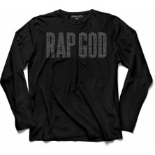 Kendim Seçtim Eminem Rap God Logo Uzun Kollu Tişört