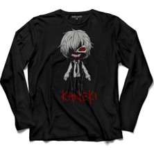 Kendim Seçtim Kaneki Tokyo Ghoul Uzun Kollu Tişört