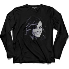 Kendim Seçtim Katy Perry Resimli Tasarim 3 Uzun Kollu Tişört