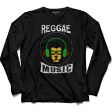 Kendim Seçtim Lion Raggae Music Bob Marley Uzun Kollu Tişört