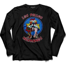 Kendim Seçtim Los Pollos Breaking Bad Tavukçu Uzun Kollu Tişört