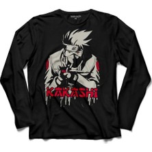 Kendim Seçtim Naruto Kakashi Anime Manga Uzun Kollu Tişört