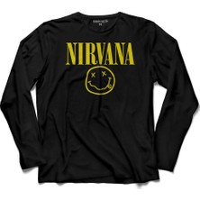 Kendim Seçtim Nirvana Hanson Müzik Grubu Logo Uzun Kollu Tişört