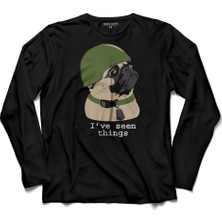 Kendim Seçtim Pug Of War Life Dog Chubby Uzun Kollu Tişört