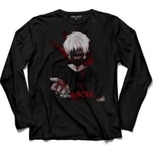 Kendim Seçtim Render Kaneki Tokyo Ghoul Uzun 2 Kollu Tişört