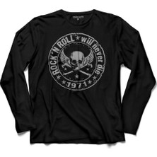 Kendim Seçtim Rock N Rock'N And Roll Wil Never Die 1971 2 Uzun Kollu Tişört