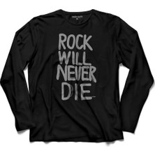 Kendim Seçtim Rock N Rock'N And Roll Wil Never Die 1971 Uzun Kollu Tişört