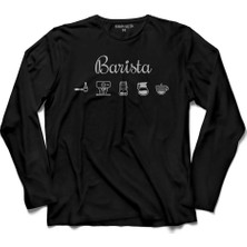 Kendim Seçtim The Barista Coffee Kahve Espresso Maker Syphon Uzun Kollu Tişört