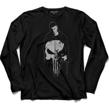 Kendim Seçtim The Crazy Punisher War Cezalandirici Logo 2 Uzun Kollu Tişört