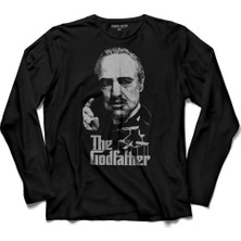 Kendim Seçtim The Godfather Baba Marlon Brando Logo Uzun Kollu Tişört
