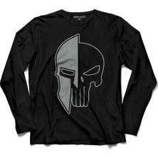 Kendim Seçtim The Punisher 300 Spartan Mask Cezalandirici Uzun Kollu Tişört