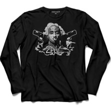 Kendim Seçtim Tupac Shakur Rap 2Pac Rep Music Hip Hop Team 2 Uzun Kollu Tişört