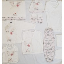 Gaye Bebe 10 Parça Tavşanlı ve Desenli Hastane Çıkışı