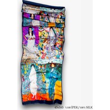 Galiga İpek Fular - Klimt- Women