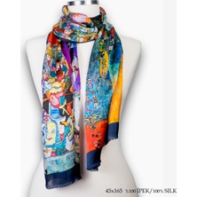 Galiga İpek Fular - Klimt- Women