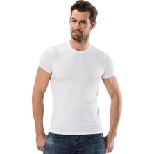 Anıt Sıfır Yaka Kısa Kollu Modal T Shirt 1203