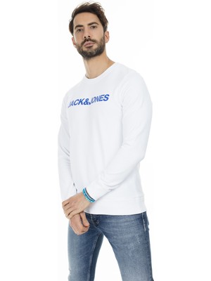 Jack & Jones Erkek BEYAZ Sweatshirt