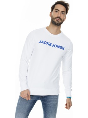 Jack & Jones Erkek BEYAZ Sweatshirt