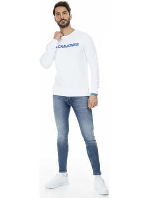 Jack & Jones Erkek BEYAZ Sweatshirt