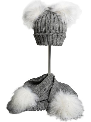 Baby Dora Ponponlu Kız Çocuk atkı & bere takım