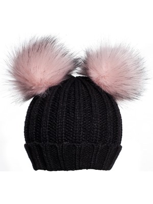 Baby Dora Çift Ponponlu Kız Çocuk Bere