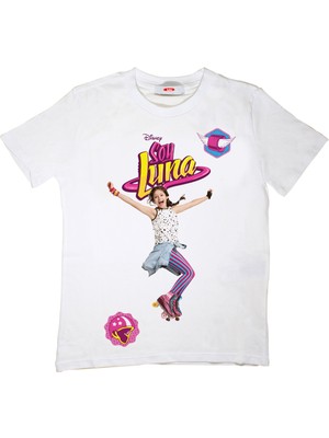 TakeTshirt Soy Luna Çocuk Tişört Beyaz Unisex Kesimli