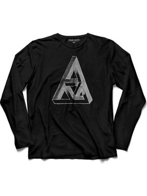 Kendim Seçtim 3 Üç Boyutlu Optik Ilizyon Ilüzyon Illusion 2 Uzun Kollu Tişört