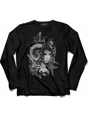 Kendim Seçtim Alces Ecailles De Lune 2 Uzun Kollu Tişört