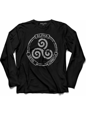 Kendim Seçtim Alpha Alfa Beta Omega Teen Wolf Uzun Kollu Tişört