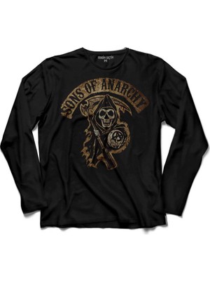 Kendim Seçtim Anarşi Eylem I How To Draw The Sons Of Ararchy Uzun Kollu Tişört