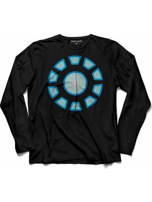 Kendim Seçtim Arc Reactor Iron Man Demir Adam 2 Uzun Kollu Tişört