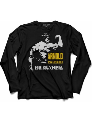 Kendim Seçtim Arnold Schwarzenegger My Olimpia Uzun Kollu Tişört
