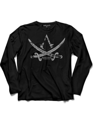Kendim Seçtim Assassins Assassin'S Creed 4 5 Iv Black Flag Uzun Kollu Tişört