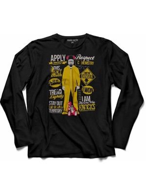 Kendim Seçtim Breaking Bad Apply Respect Uzun Kollu Tişört