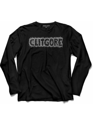 Kendim Seçtim Clitgore My Favorite Metal Logo Uzun Kollu Tişört