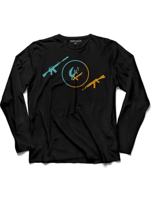 Kendim Seçtim Csgo Kanas Keleş Kalaşnikof Counter Strike 3 Uzun Kollu Tişört