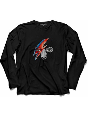 Kendim Seçtim David Bowie Blackstar Black Star 3Uzun Kollu Tişört
