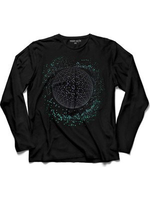 Kendim Seçtim Dünya Uzay Yolculuğu Cosmos Galaksi Gezegen Uzun Kollu Tişört