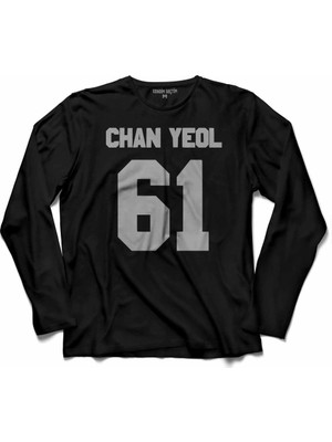 Kendim Seçtim Exo Chanyeol Chan Yeol 61 Logo Uzun Kollu Tişört