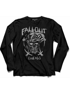 Kendim Seçtim Fall Out Boy Logo Chicago Uzun Kollu Tişört